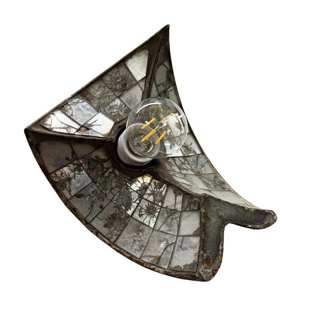 Vintage Industrial Mirrored Pendant Light by Esla, 1920s For Sale - Image 4 of 18