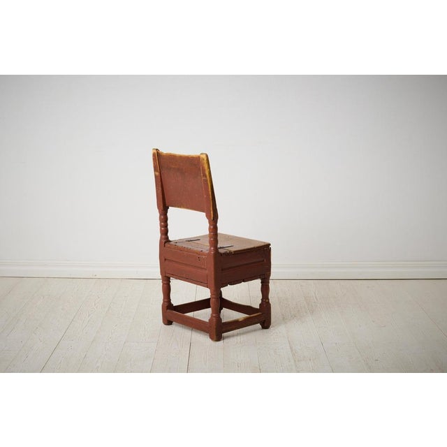 Antique Early 19th Century Swedish Folk Art Chair For Sale - Image 4 of 9