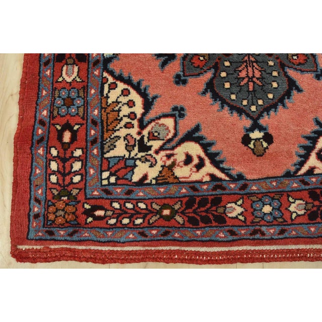 Roodbar Runner 2’4” X 22’7” Pink Wool Vintage Traditional Hand-Knotted Rug For Sale - Image 10 of 13
