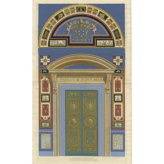 Ottoviani, Illustration of a Religious Fresco or Decorative Pilaster, 1775, Print For Sale