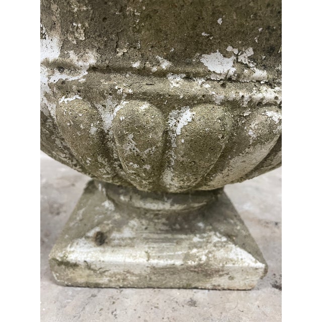 Add a touch of storied charm to your porch or garden with this delightful vintage cast stone planter. Rescued from a...