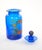 Mid-20th Century Italian Gilt and Hand-Painted Cobalt Blue Glass Apothecary Jars For Sale - Image 9 of 18