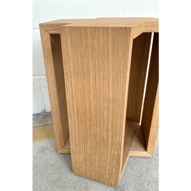 Modern Baker / McGuire Modern Customizable Unfinished Crossing Side Table For Sale - Image 3 of 3