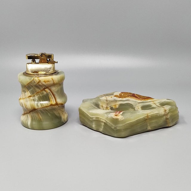 Gemstone Smoking Set in Onyx, Italy, 1960s, Set of 2 For Sale - Image 7 of 7