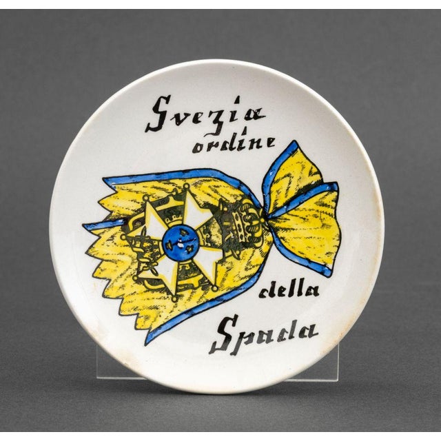 Mid Fornasetti "Al Merito" Porcelain Coasters, 7 For Sale - Image 13 of 17