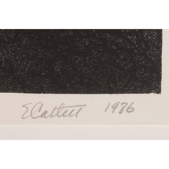 Black Elizabeth Catlett "Celie" Lithograph, 1986 For Sale - Image 8 of 9