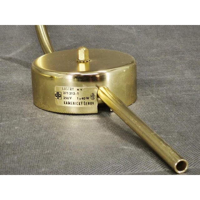 Brass Opaline Wall Lights by Kamenický Šenov, 1970s, Set of 2 For Sale - Image 9 of 13