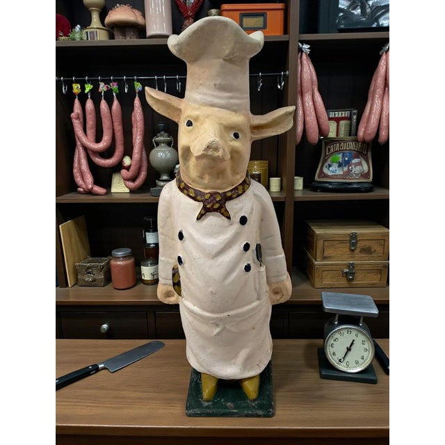 Large Antique Cast Iron Butcher’s Pig 1930's. This delightful cast iron pig dates from around 1930 and would originally...