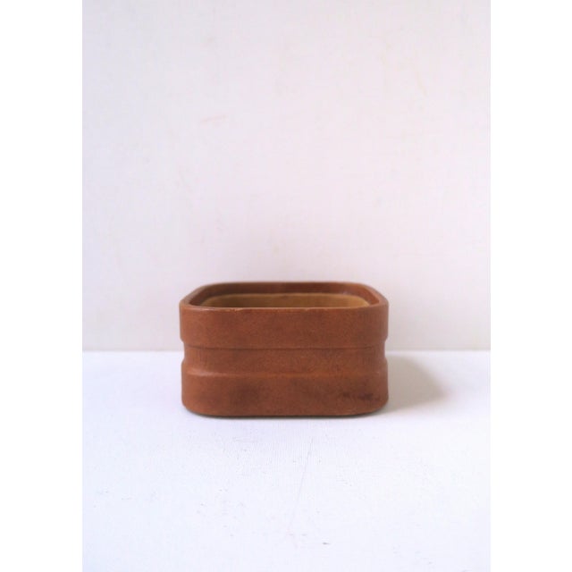 Leather Suede Jewelry Catchall For Sale - Image 9 of 11
