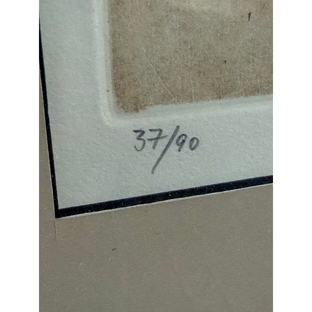 1960s Johnny Friedlander (1912-1992) Color Abstract Etching For Sale - Image 9 of 11