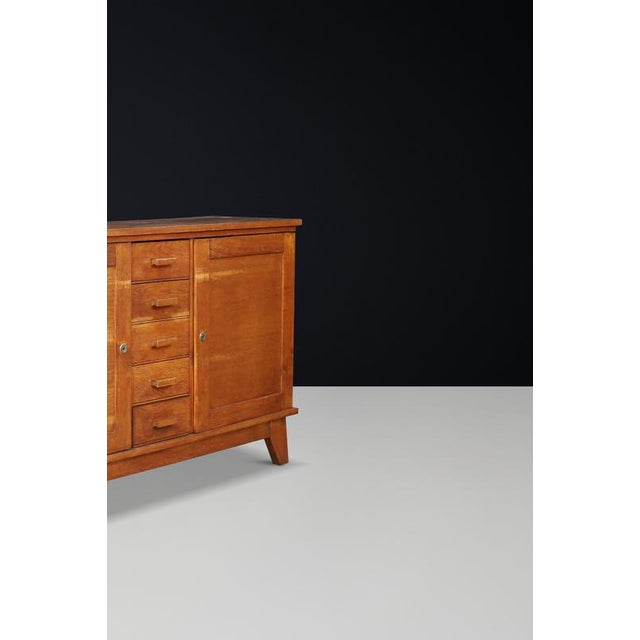 1940s Oak Sideboard from René Gabriel, France, 1940s For Sale - Image 5 of 11