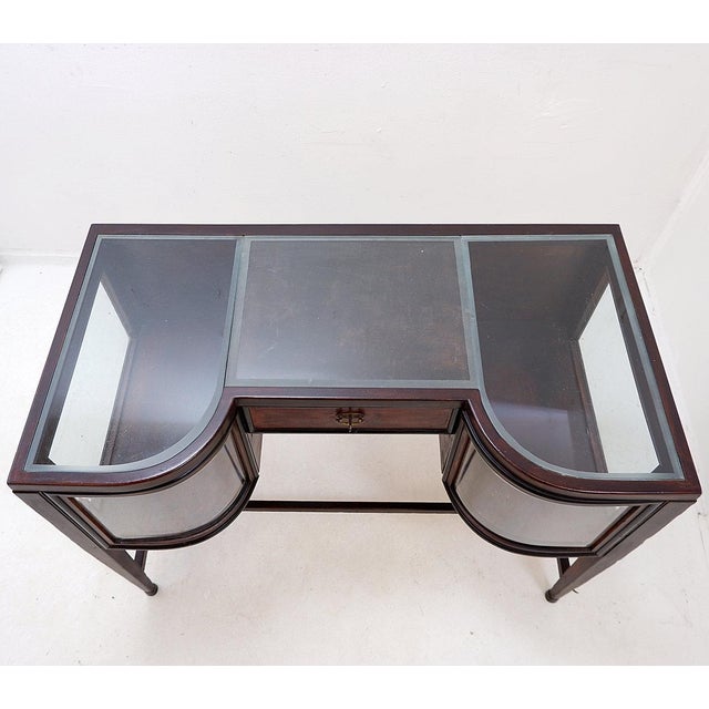 Art Deco Console Table with Curved Display Cases For Sale - Image 14 of 15
