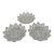 Vintage Pressed Glass Fruit Bowls in 'Petal' Pattern by Federal Glass Company - A Set of 3 For Sale