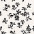 Contemporary Floating Petals Wallpaper by Susan Hable in Black / Gray For Sale - Image 3 of 3