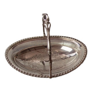 Early 20th Century Roberts & Belk Silverplate Hollowware Basket For Sale