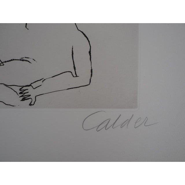 Alexandre Calder, Santa Claus, Happy Party, Original Etching For Sale - Image 5 of 6