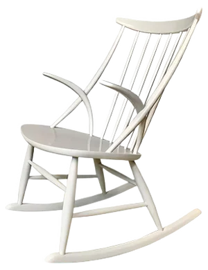 Danish No.3 Rocking Chair by Illum Wikkelsø for Niels Eilersen, 1950s