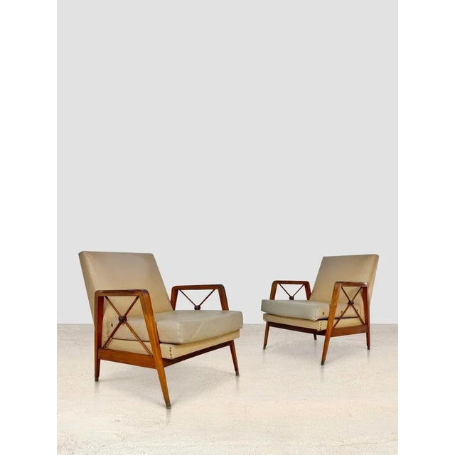 Cavallaro Armchair in Rosewood For Sale - Image 5 of 5