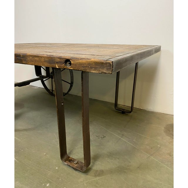 Mid-Century Modern Industrial Coffee Table, 1950s For Sale - Image 3 of 11
