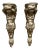 Lifesize 4 Foot 1970s Oversized Gold Lady Sconces For Sale