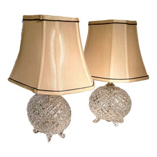 1960s Single Egg Shaped Crystal Lamp For Sale