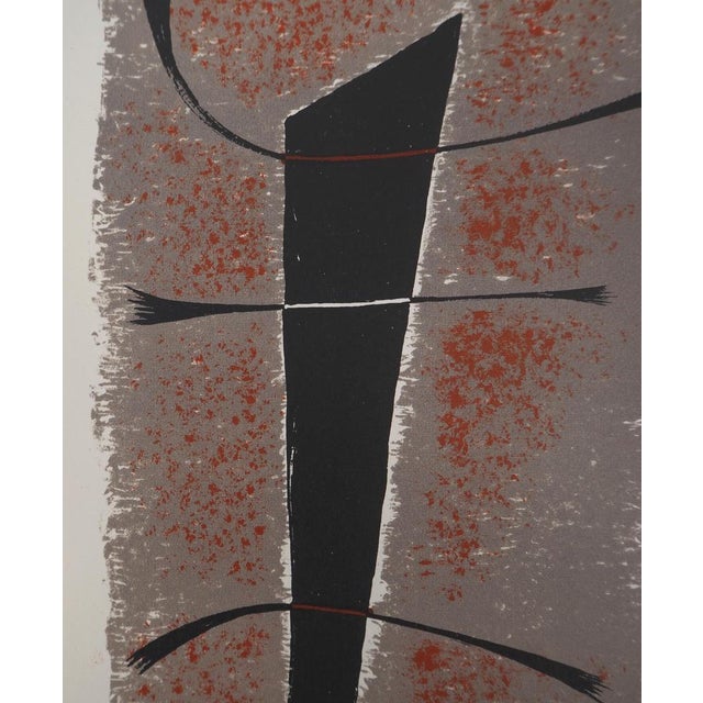 Gustave Singier, Abstract Landscape, 1955, Original Lithograph For Sale - Image 6 of 7
