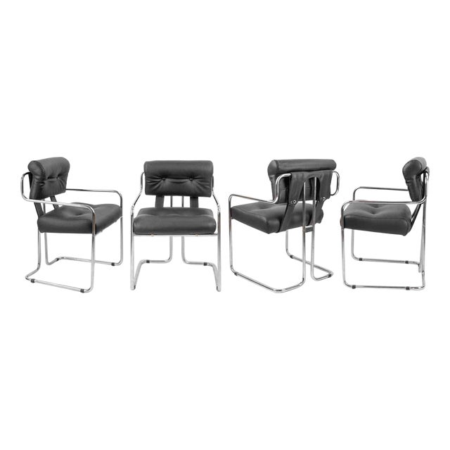 Vintage Tucroma Chairs by Guido Faleschini, Italy, 1970s, Set of 4 For Sale