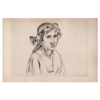 Henri Matisse, Portrait of a Lady, 1920, Paper For Sale