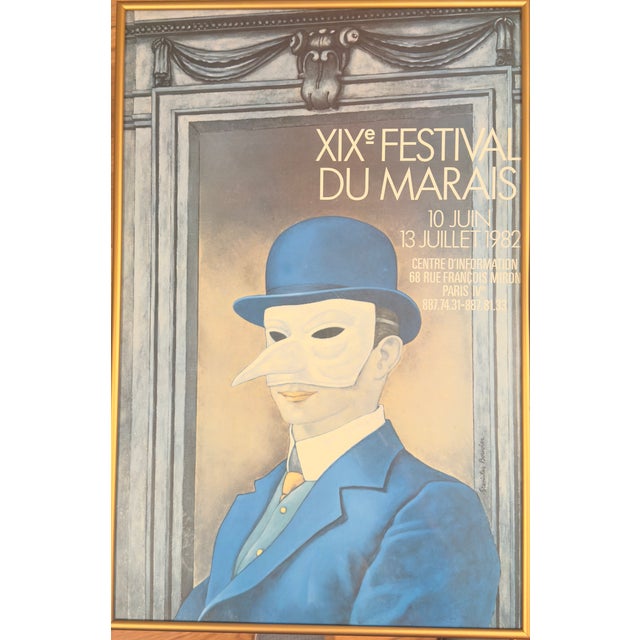 Vintage 1982 Paris Festival Du Marais Poster by Stanislas Bouvier For Sale In New York - Image 6 of 10