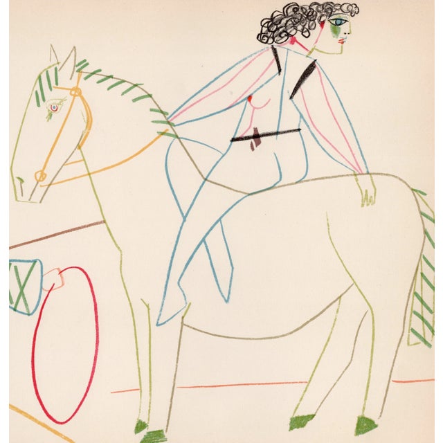 Modern Pablo Picasso, Circus Rider (La cavalière et son valet), Nude, Lithograph, 1954 For Sale - Image 3 of 8