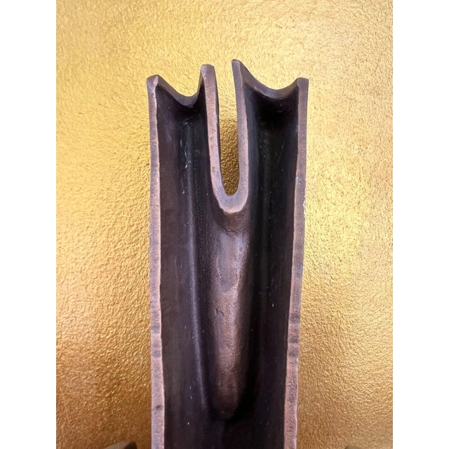 Monumental Brutalist Bronze Cross / Wall Sculpture attributed to Walter Haaf, Germany, 1960s For Sale - Image 16 of 18
