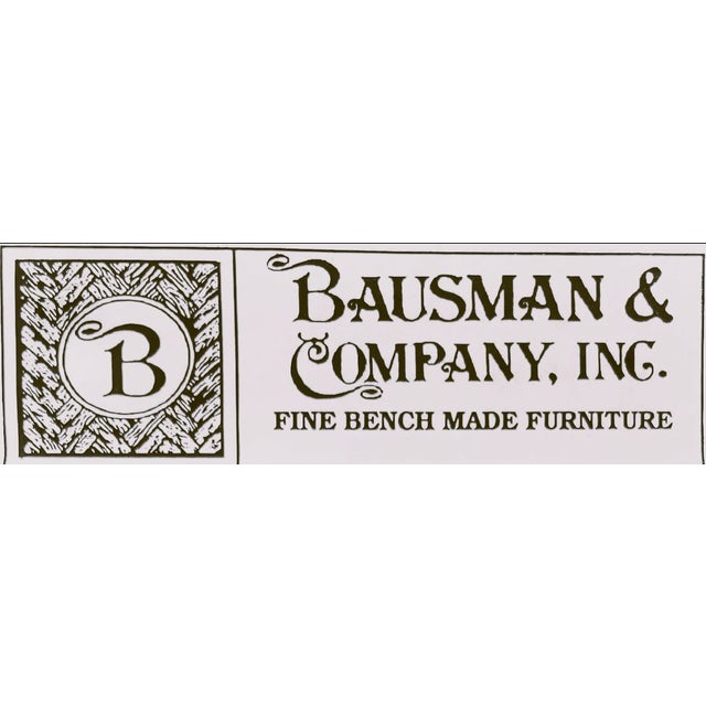 Brown Bausman Company Big Tv Unit With Side Sections With Removable Base For Sale - Image 8 of 8