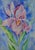 A very good, original, floral still life painting depicting pink irises. The work is reminiscent of works by Georgia...
