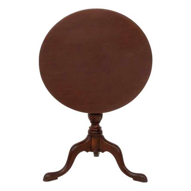 George III Mahogany Tilt-Top Table For Sale