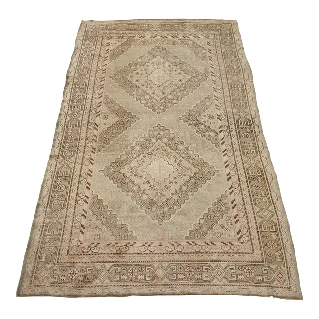 19th Century Antique Samarkand Rug 12.6" X 6.4" For Sale