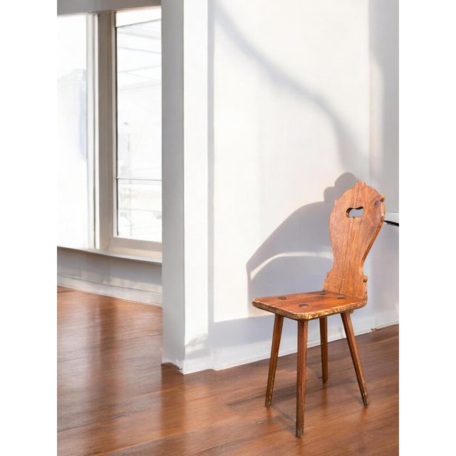 Mid 19th Century Alpine Chair in Fir, 1850s For Sale - Image 5 of 16