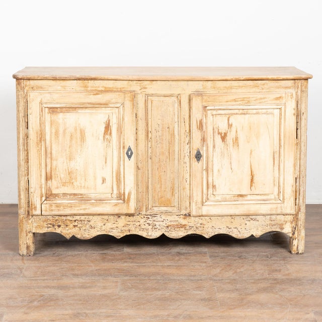 French Country 19th Century French Painted Sideboard Buffet For Sale - Image 3 of 14