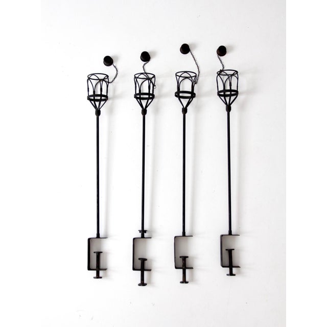 Vintage Wrought Iron Tiki Torches Set of 4 Chairish