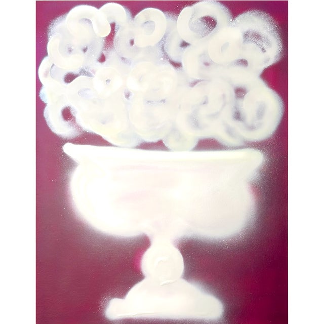 Magenta Rose No. 4 Original Contemporary Painting by Susan Havens For Sale