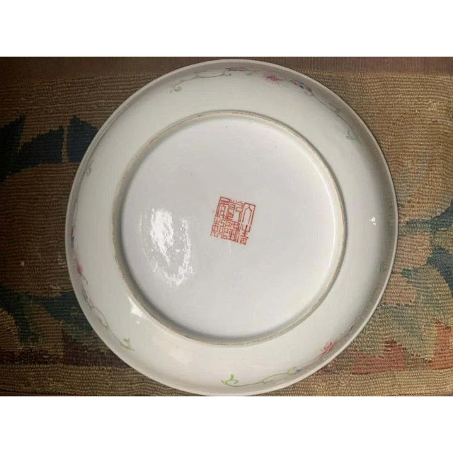 Black Millefleurs Porcelain Plate, China, 19th Century For Sale - Image 8 of 9