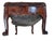19th-Century French Carved Mahogany and Mohair Bench For Sale - Image 11 of 12
