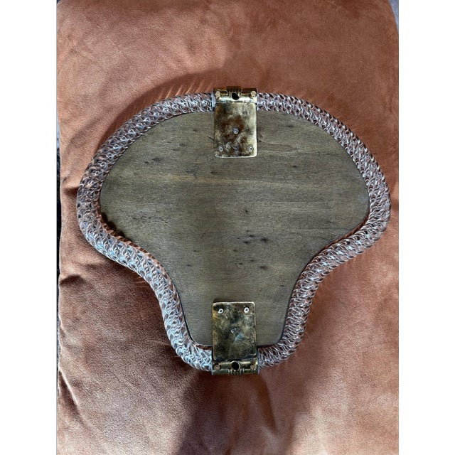Vintage Italian Curvilinear Murano Wall Mirror 1940s For Sale In Los Angeles - Image 6 of 7