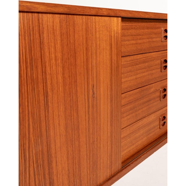 Scandinavian Teak Model Korsör Sideboard, 1960s For Sale - Image 9 of 12