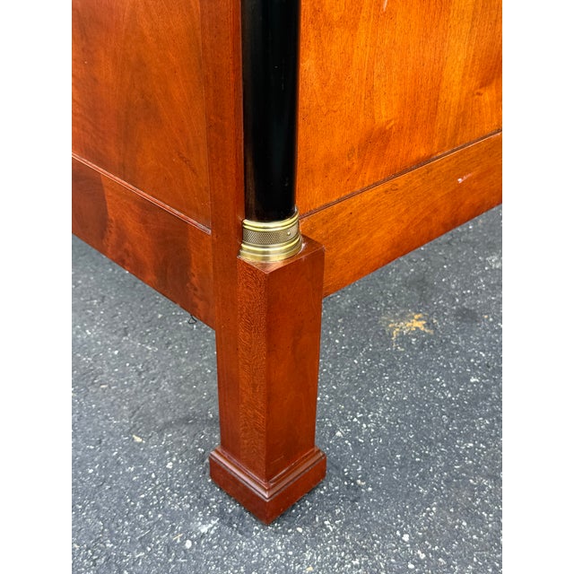 1990s French Empire Flame Mahogany Twin Bed For Sale - Image 5 of 8