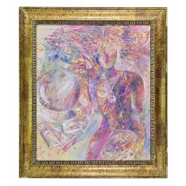 Sebastiano Sanguigni, Athena Goddess, Oil Painting, 2000, Framed For Sale - Image 4 of 4
