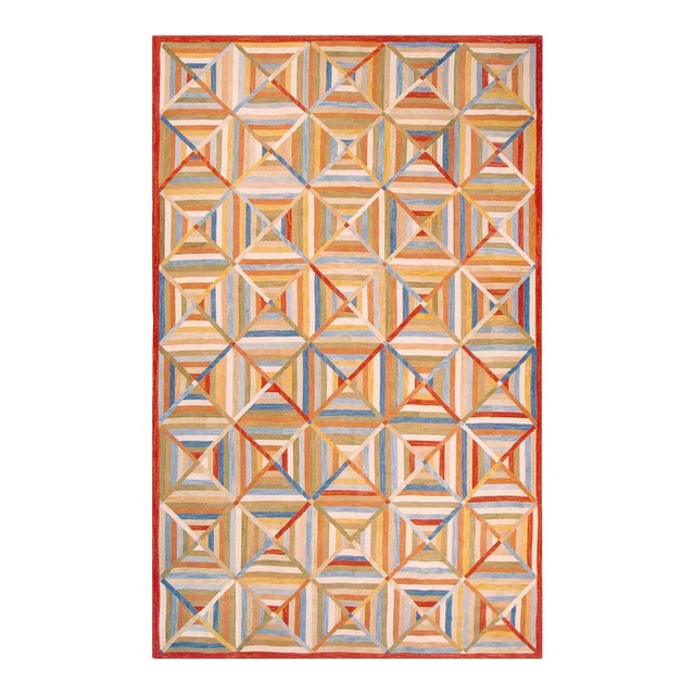 Contemporary American Hooked Rug 10' 0" x 14' 0" (305 x 427 cm) For Sale