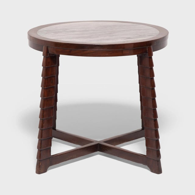 Chinese Marble Top Deco Table For Sale - Image 4 of 7