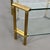 Gold Coffee Table in Brass and Glass, 1970s For Sale - Image 8 of 9