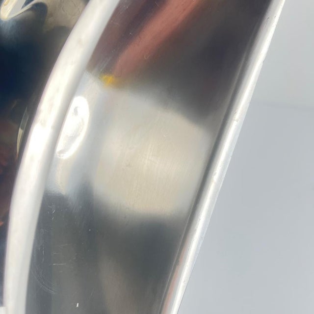 Silver Stainless Steel Saucer by Letang Remy, 1960s For Sale - Image 8 of 9