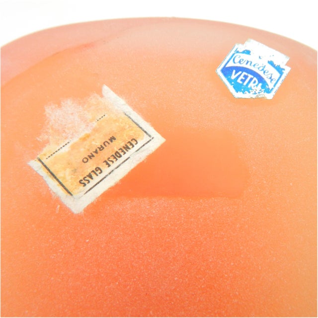 Scavo Red Glass Vase from Cenedese, Italy, 1970s For Sale - Image 13 of 14